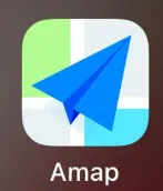 Amap navigation app screen