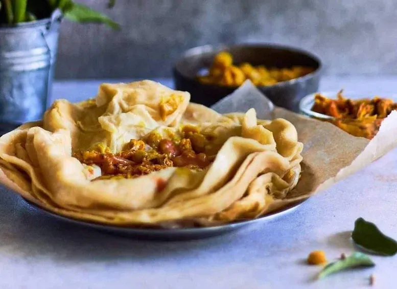 Dholl puri, a Mauritian street food flatbread