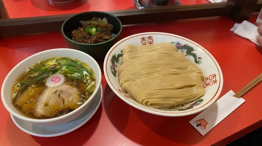 Bowl of chukasoba ramen at Kadoya Shokudo, Osaka
