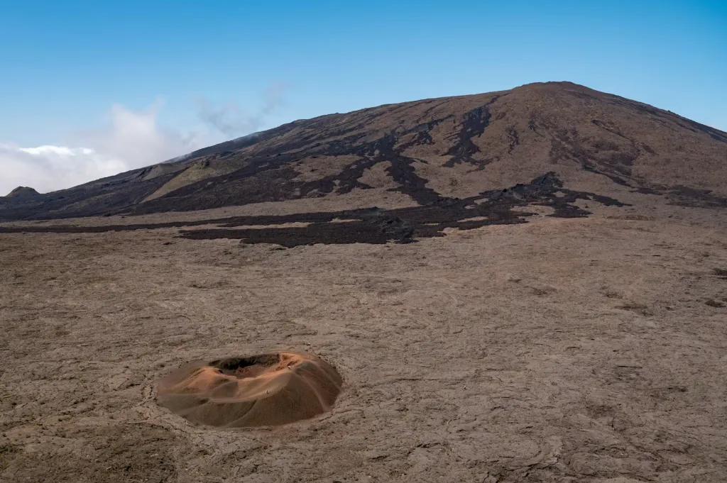 Volcanic peaks on Reunion Island
