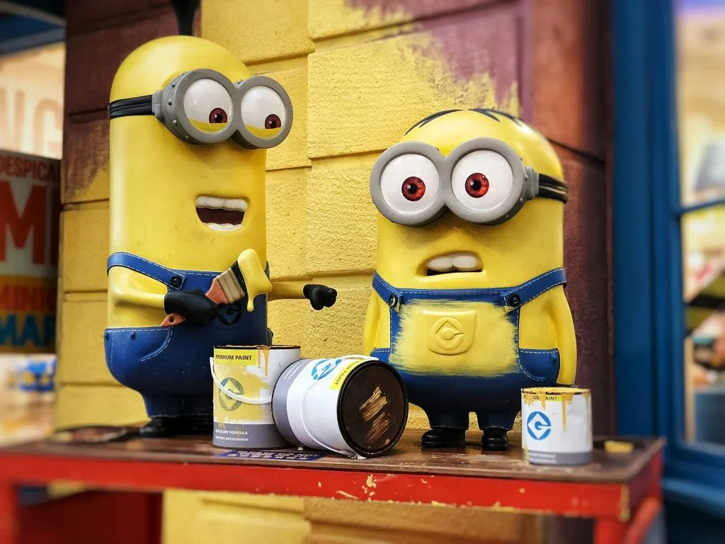 Minion figures at Universal Studios Singapore