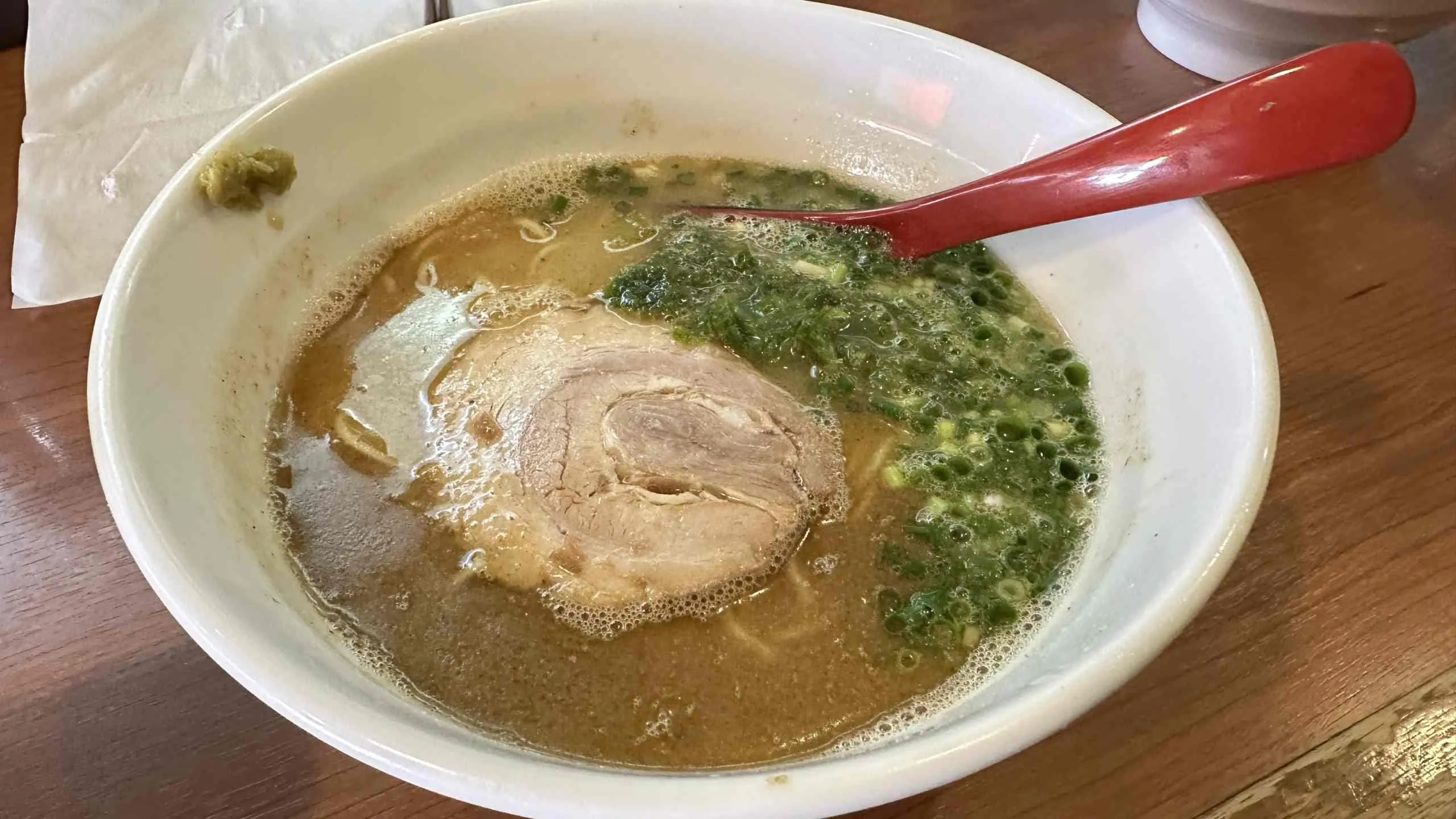 Chicken broth ramen at Ramen Tendo, Osaka