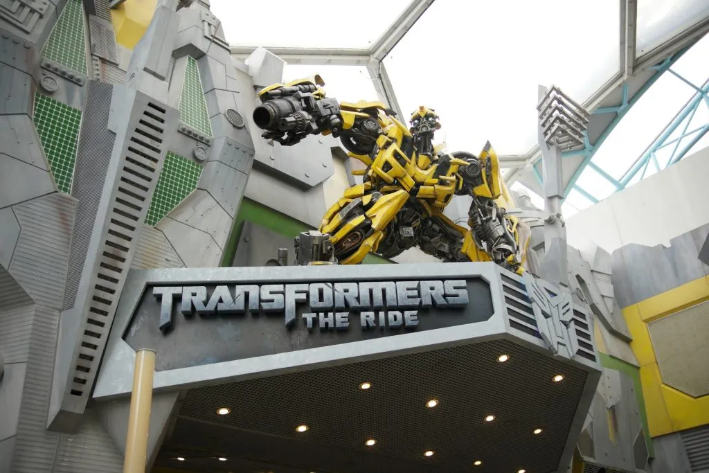 Entrance to Transformers The Ride at Universal Studios Singapore
